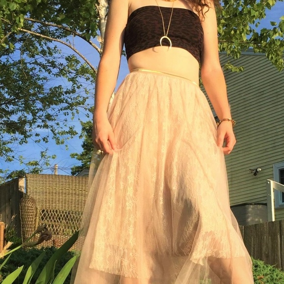 Crow Cloth Lace Tulle Skirt - Picture 2 of 3